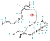 Hydraulic Hose, L=1090 5010876-01 Hydraulic Hose, L=1090 5010876-01