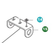 Bracket, Holder Rear Wheel Axle 5013213-01