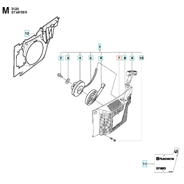 Starter housing 3120XP