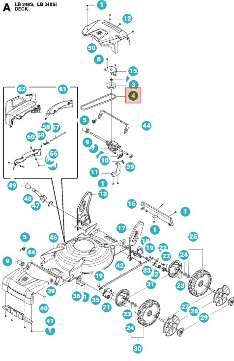 Drive Belt LB48V LC48V LV48VE LC348VE LB348SI LB348V
