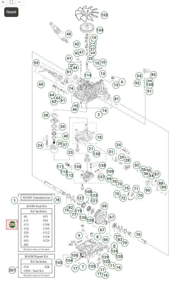 K66B,D,I,K,M Seal Kit 5024513-01