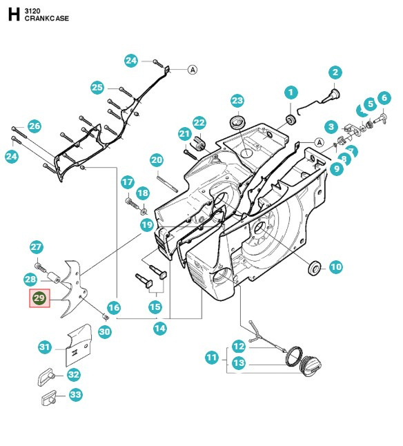 Bark support Inner 5031392-01