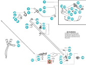 Nut Blade shaft 5038563-01 Nut Blade shaft 5038563-01