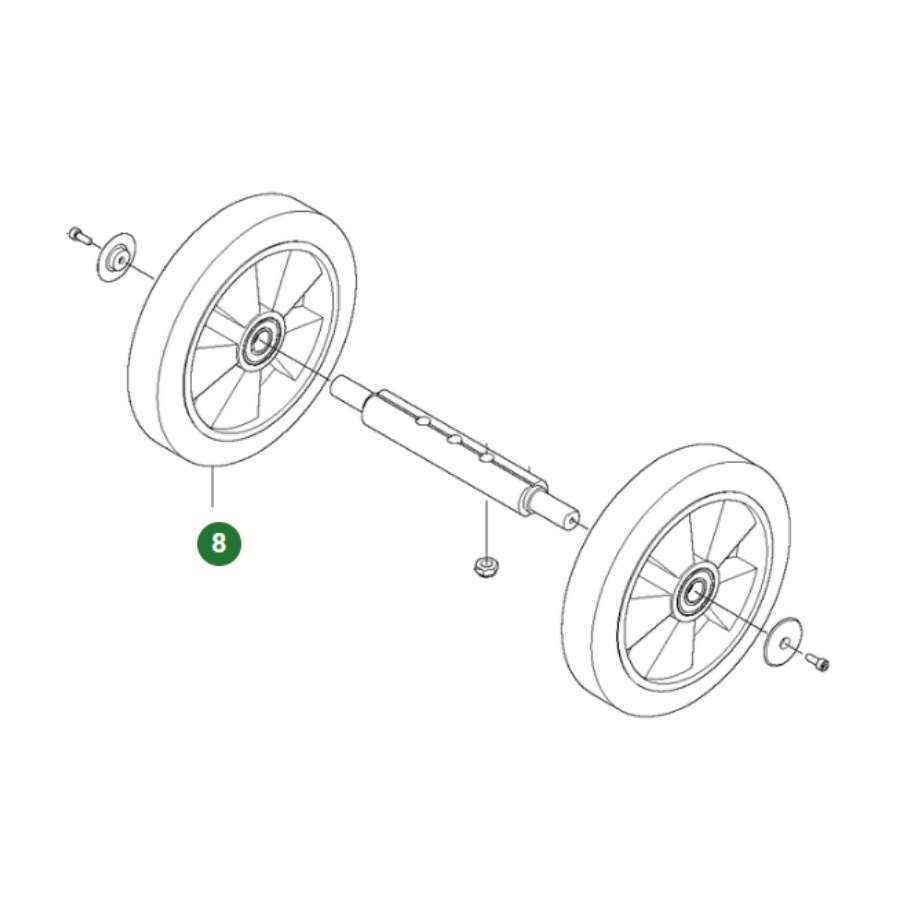Wheel, rear