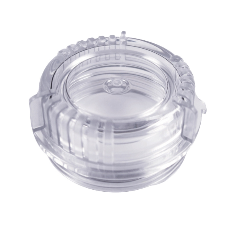 Filter cap transparent