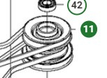 Pulley Husqvarna Rider 111B, 112C, Jonsered FR2312