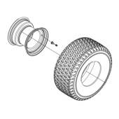 Wheel Kit TS 112, TS 114, TC 215T, TC 220T, TS 112, TS 114, TS 215T, TS 217T Wheel Kit TS 112, TS 114, TC 215T, TC 220T, TS 112, TS 114, TS 215T, TS 217T