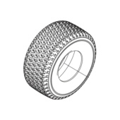 Tire, Rear 18x8,5-8 Tire, Rear 18x8,5-8
