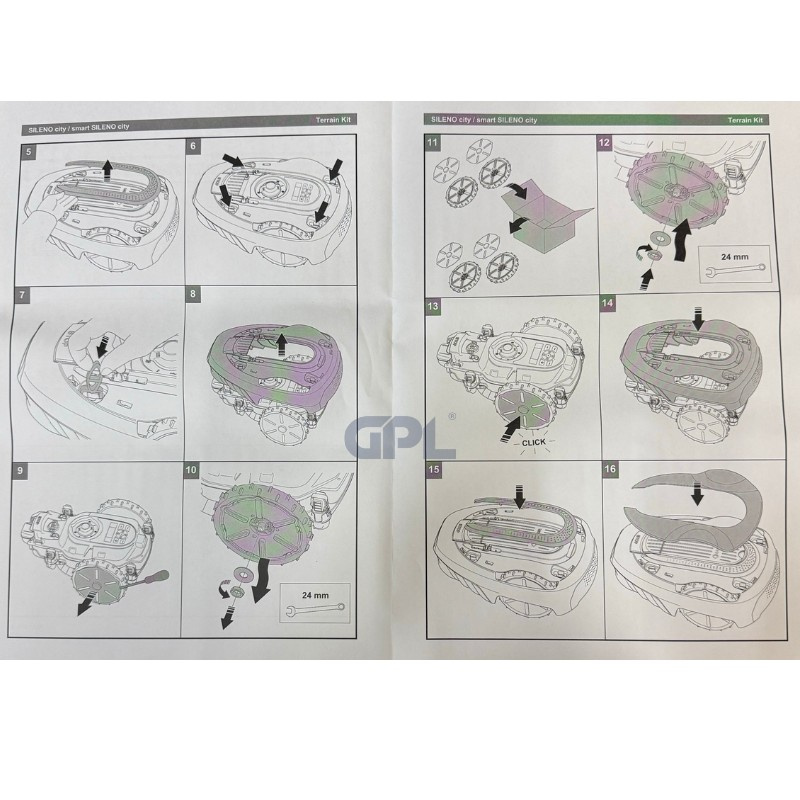Terrain Wheel Kit Gardena Sileno