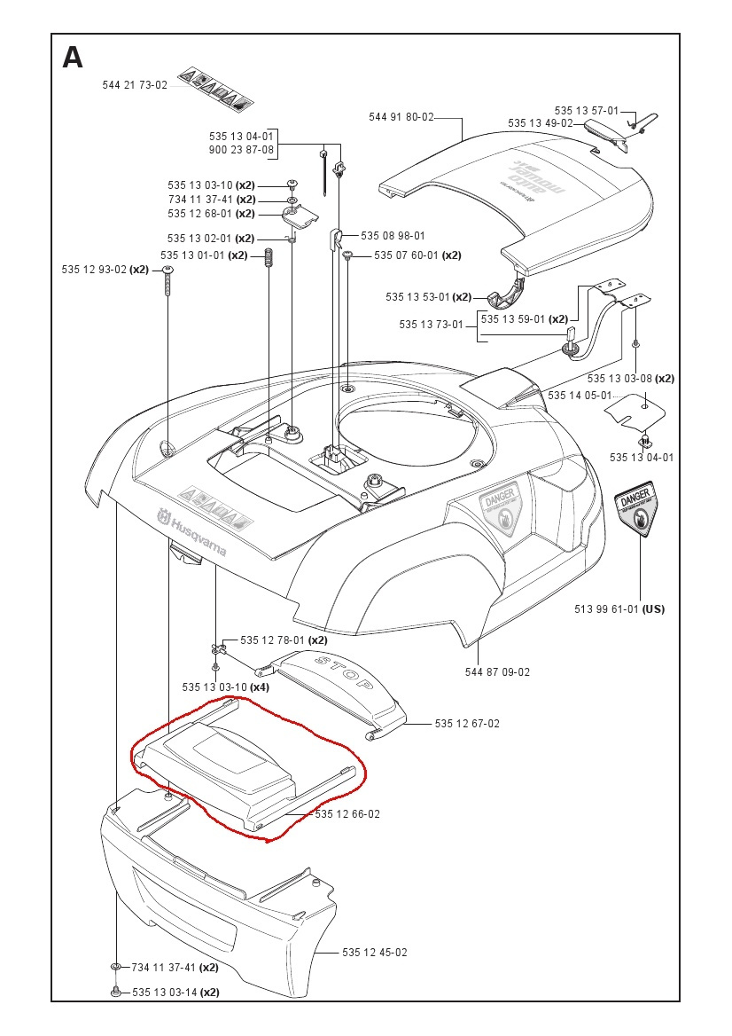 Display Cover 220AC, 230ACX, 260ACX, 265ACX