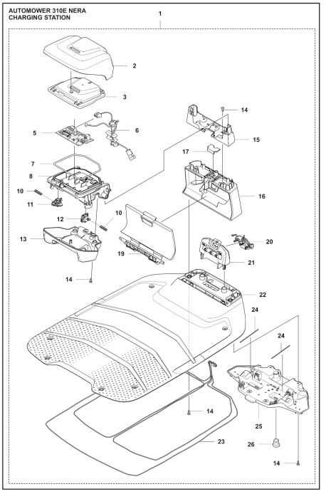 Wiring harness charging station Automower Nera