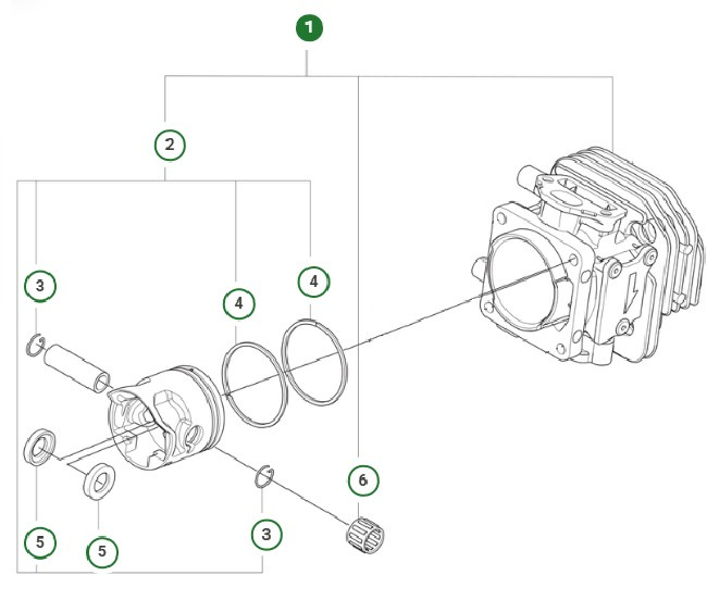 Cylinder Kit D40 Nikasil