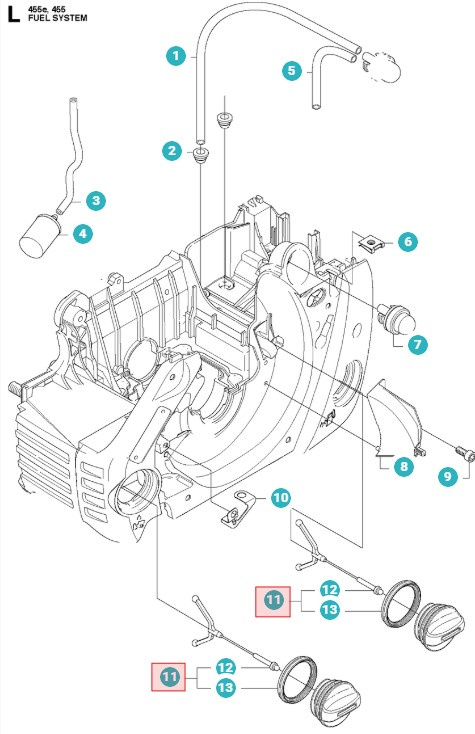 Tank Cap 455 Rancher, 460 Rancher, 575XP etc