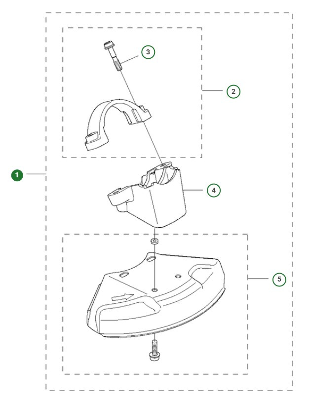 Blade guard with adapter, 200 mm