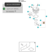 Piston 55mm Husqvarna 390XP Piston 55mm Husqvarna 390XP