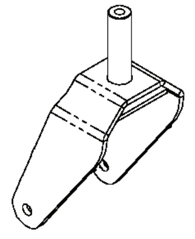 Caster yoke