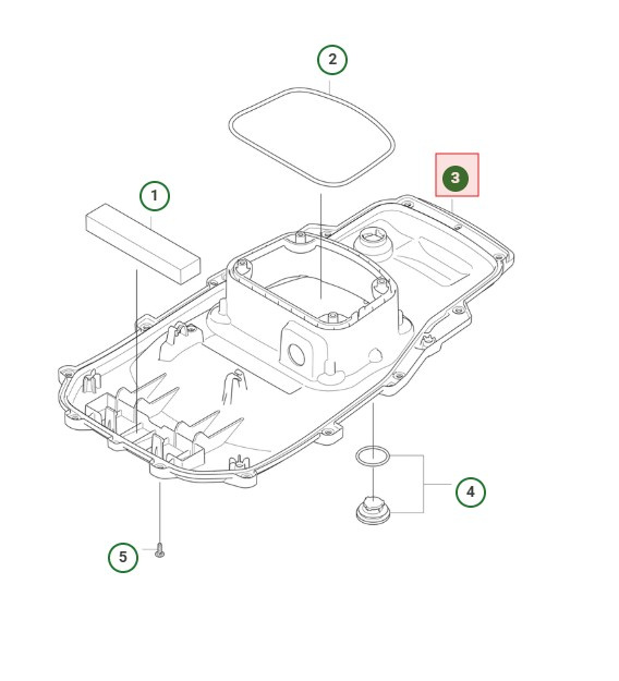 Lower chassis Automower 308V, 312V, R6V