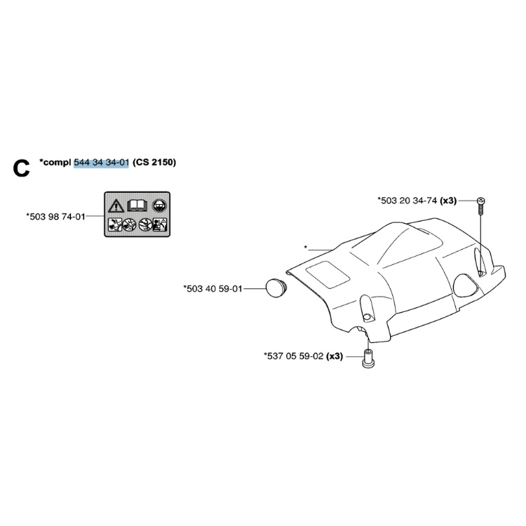 Cylinder cover 5443434-01