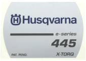 Decal Husqvarna 445 e-series Decal Husqvarna 445 e-series