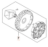 Wheel With Axle 5460920-01 Wheel With Axle 5460920-01