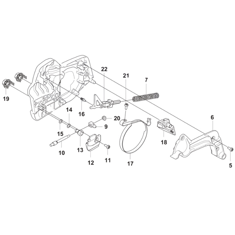 Clutch cover Husqvarna 550i XP