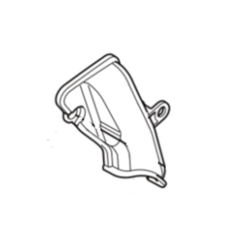 Motor outlet air duct