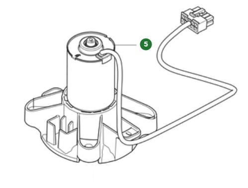 Cutting motor front Gardena Sileno Max, Sileno Free