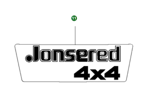 Decal Jonsered 4x4