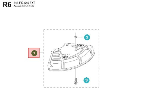 Blade guard 343FR, 355FX, 355RX, 545FR, 535FX, 545RX, 555FX