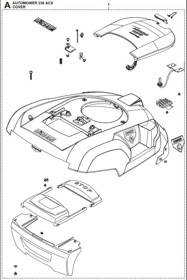 Body kit complete Automower 230 ACX