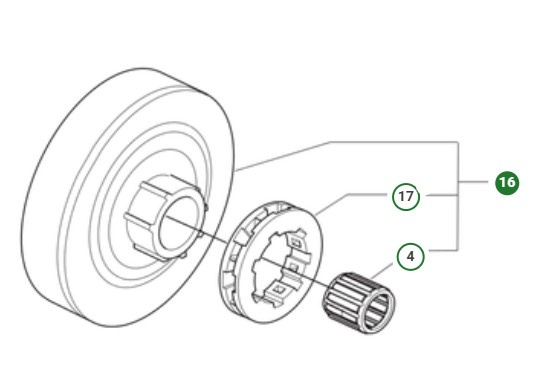 Clutch drum kit 0.325