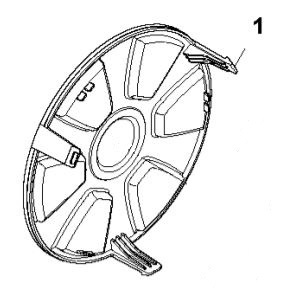 Wheel cap Gardena R38Li-R80Li, Flymo 1200R