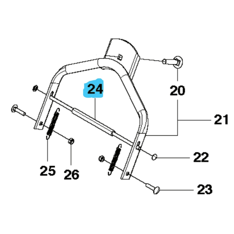 Adjusting rod