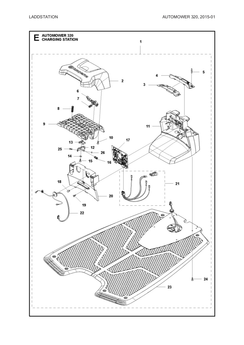 Cover charging station