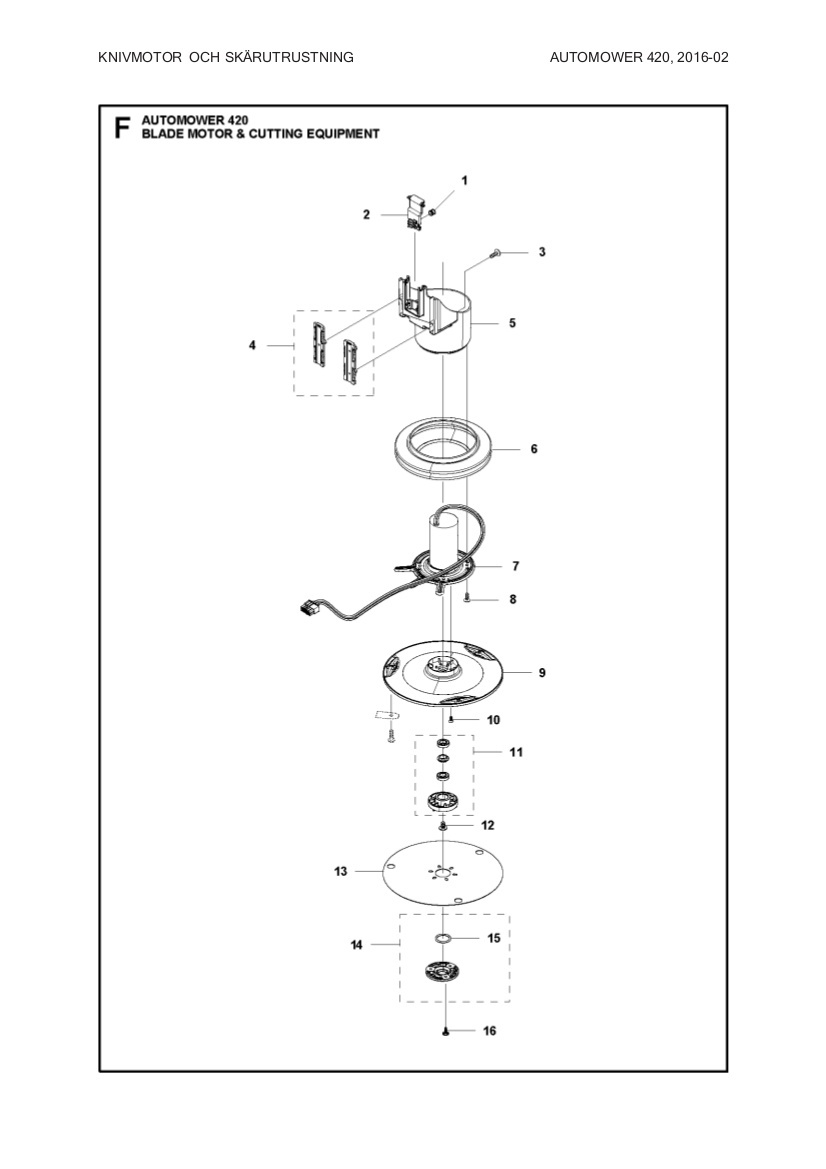 Bellows cutting motor