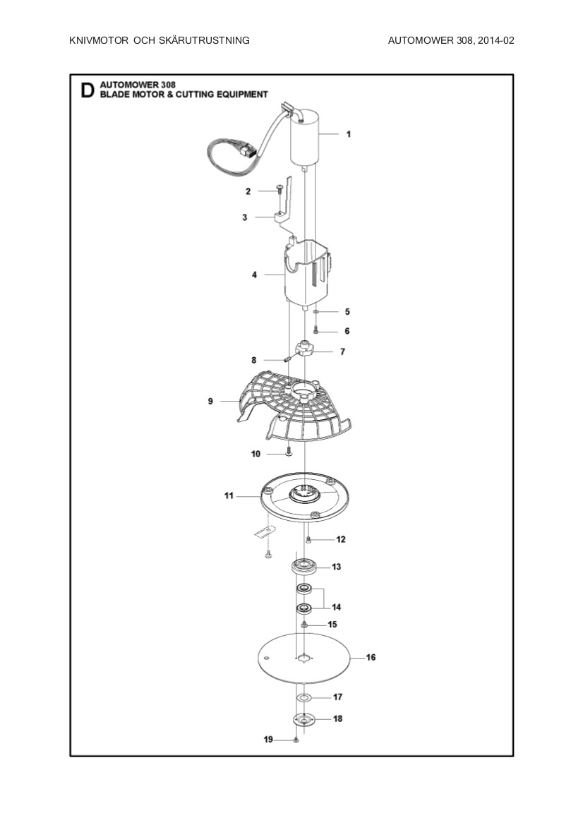 Cutting motor type 2 105, Gardena & Mcculloch