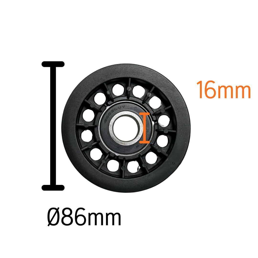 Belt tensioners Wheels