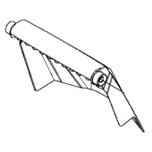 Rear Door, 21In Eff Black Ms-4 5861380-04 Rear Door, 21In Eff Black Ms-4 5861380-04