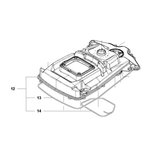 Chassis upper 310, 315, 315X, Sileno
