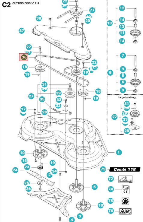 Belt Clip tires Rider 316, 318, 320 Proflex 18, 15V2