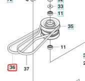 Belt R111B, Jonsered FR2312 MA Belt R111B, Jonsered FR2312 MA