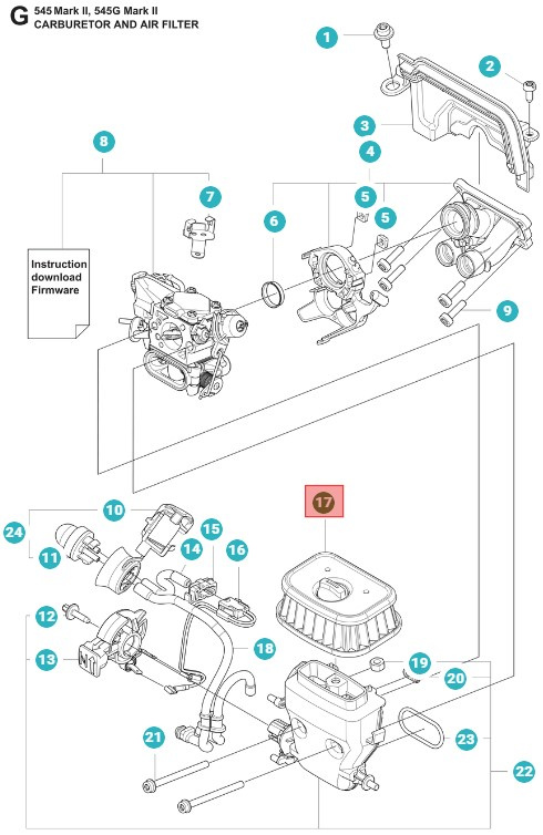 Filter 25Mikr 545/550XP/G Mark II