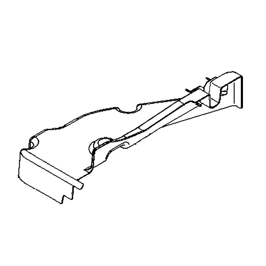 Insulation shield 108 cm, left