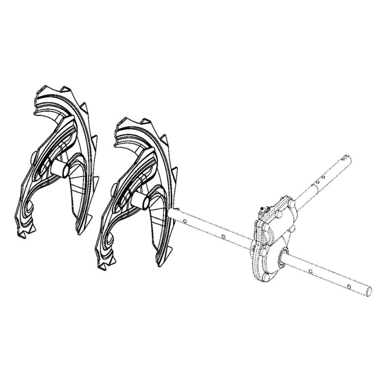 Left-hand auger flights