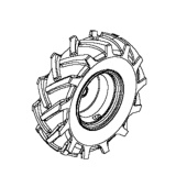 Left Wheel 3.50X6 5986783-01 Left Wheel 3.50X6 5986783-01