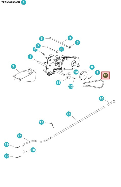 Belt Roto 400 5986787-01