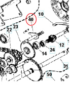 Shaft Gear 5986800-01 Shaft Gear 5986800-01