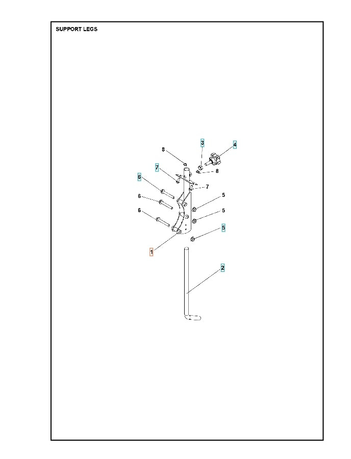 Spur Support Black Ral9005 5986805-01