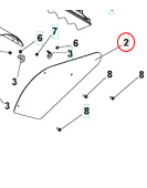 Cover Pins Cover Side Orange 5986809-01 Cover Pins Cover Side Orange 5986809-01