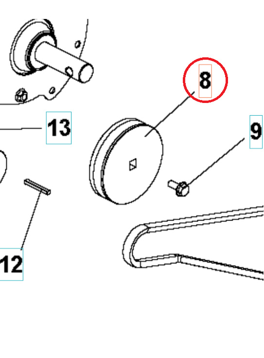 Pulley Transmission Belt Ãƒ 1 5986813-01